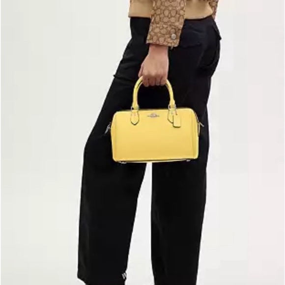 NWT Yellow Coach Rowan Satchel - Picture 2 of 5
